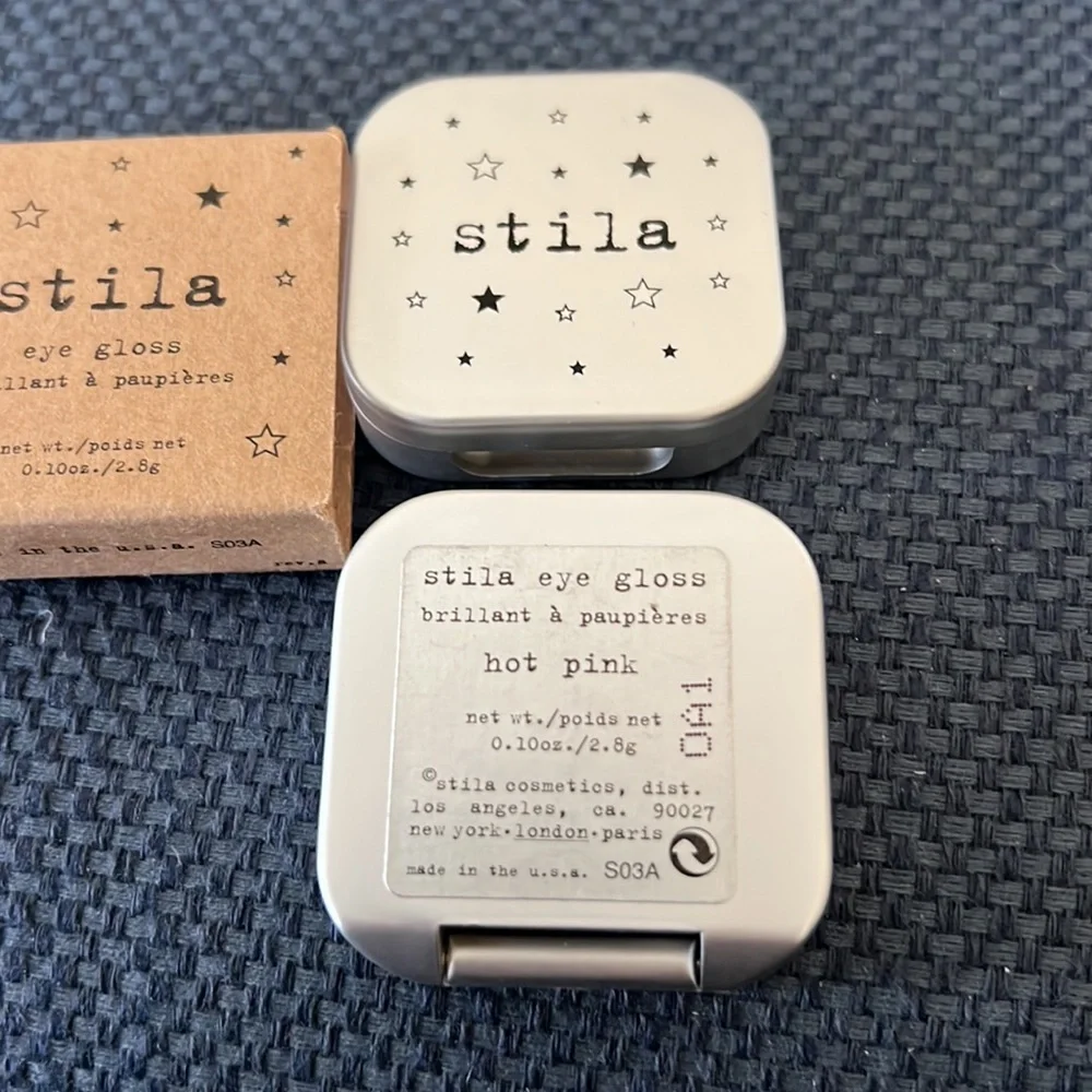 Stila 2pc eye gloss brillant a paupieres colors: hot pink and lame